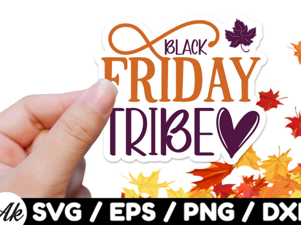 Black friday tribe stickers design