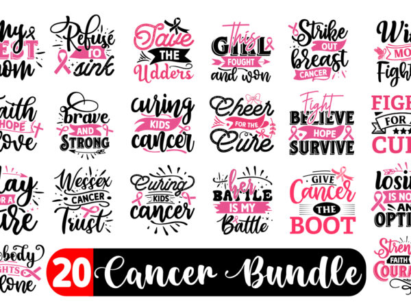 Breast cancer svg bundle, cancer svg, cancer awareness, instant download, ribbon svg,breast cancer shirt, cut files, cricut, silhouette t shirt template
