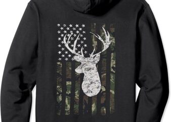 Buck Deer Hunting Camouflage Flag Hunter Hoodie t shirt template