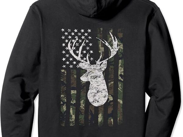 Buck deer hunting camouflage flag hunter hoodie t shirt template