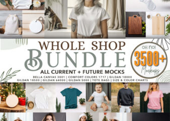 Whole Shop Mockup Bundle/Etsy Best Selling/3500+ Mockups t shirt design for sale