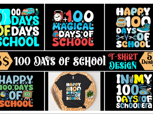 100 days of school bundle . 100 days of school bundle svg design . 100 days of school bundle t-shirt design , design for 2024 bundle .