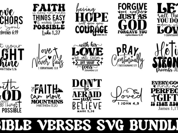 Bible verse svg t shirt design bundle