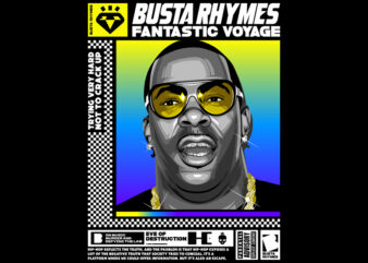 Busta Rhymes Fantastic Voyage t shirt template