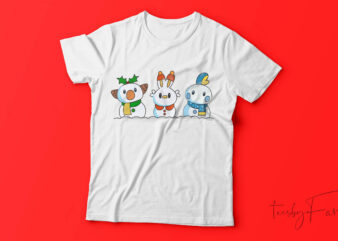 Cute Cartoons| T-shirt design for sale