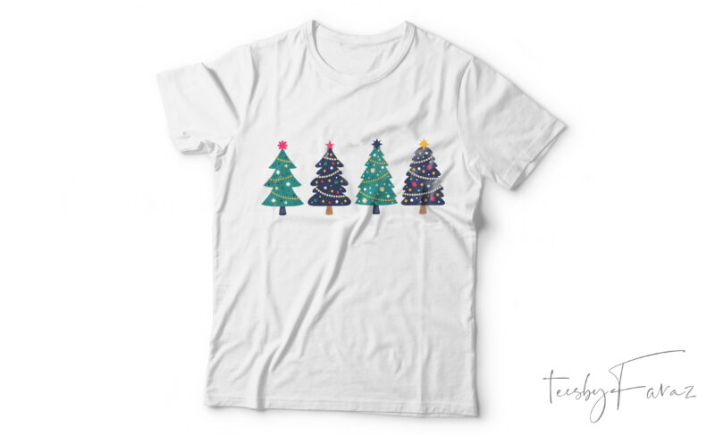 Christmas Trees| T-shirt design for sale