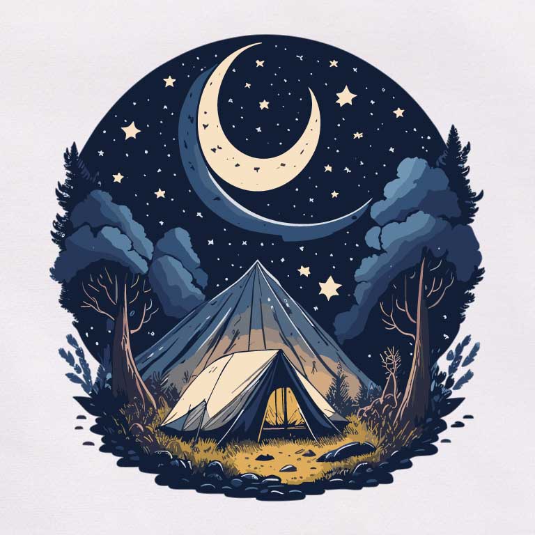 Camping Night tshirt design