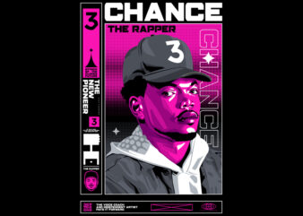 Chance The Rapper t shirt vector file