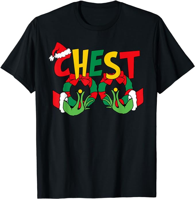 Chest Nuts Matching Chestnuts Funny Christmas Couples Nuts T-Shirt
