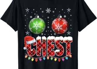 Chestnuts Matching Family Funny Chest Nuts Christmas Couples T-Shirt