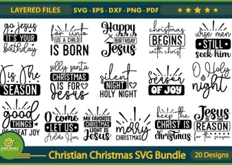 Christian Christmas SVG Bundle