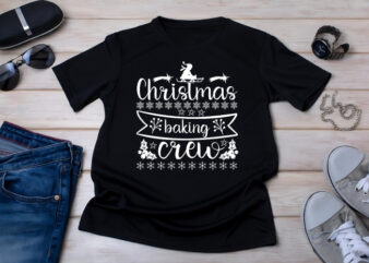 Christmas Baking Crew t shirt vector file