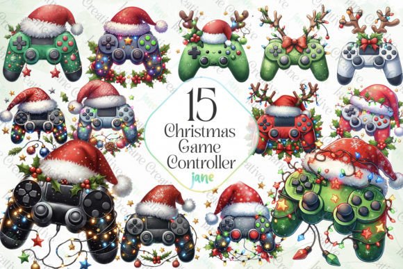 Christmas game controller sublimation bundle t shirt vector file