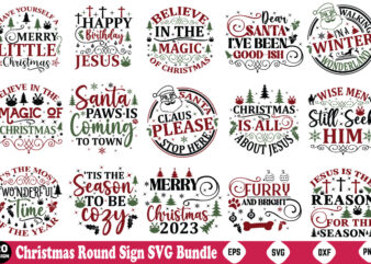 Christmas Round Sign SVG Bundle Funny Christmas Svg Bundle, Funny Chrsitmas, Christmas Svg Bundle, Christmas Funny Svg,Funny Christmas Svg, t shirt vector file