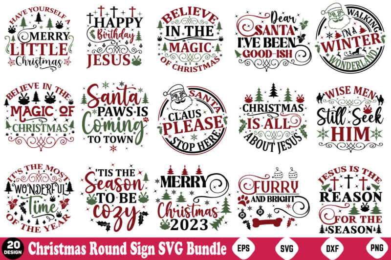 Christmas Round Sign SVG Bundle Funny Christmas Svg Bundle, Funny Chrsitmas, Christmas Svg Bundle, Christmas Funny Svg,Funny Christmas Svg,