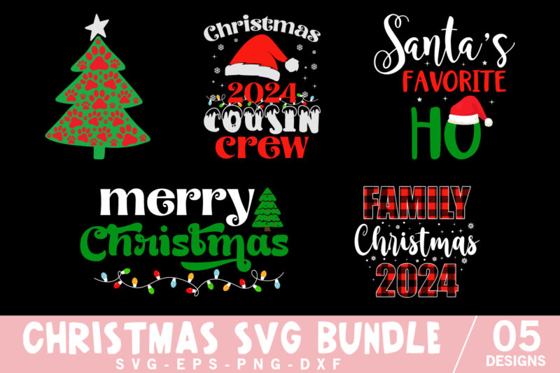 Christmas SVG Bundle, Christmas Buffalo Plaid, Christmas 2024 Shirt, Merry Christmas Shirt Print Template