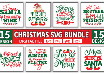 Merry Christmas SVG Bundle, Merry Christmas Saying Svg, Cricut, Silhouette Cut File, Funny Christmas SVG Bundle