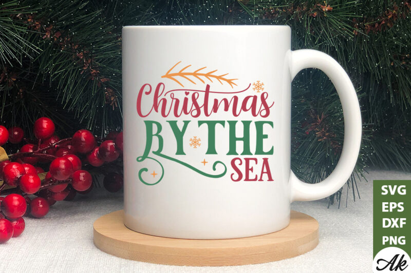 Christmas by the sea SVG