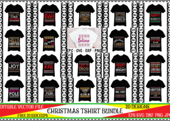 Christmas tshirt bundle