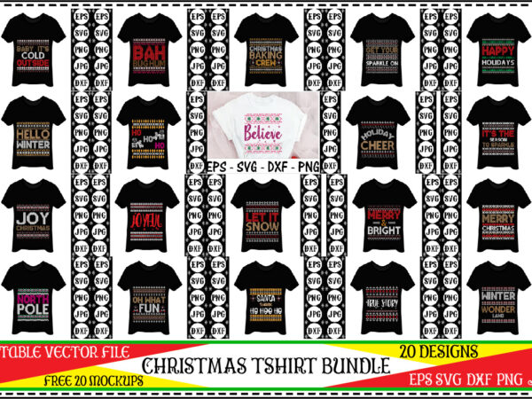 Christmas tshirt bundle