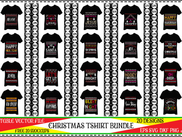 Christmas tshirt bundle