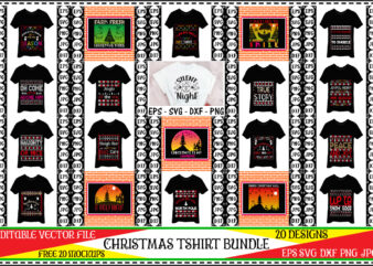 Christmas tshirt bundle