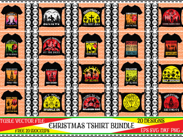 Christmas tshirt bundle