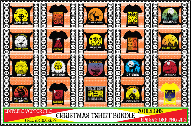 Christmas tshirt bundle