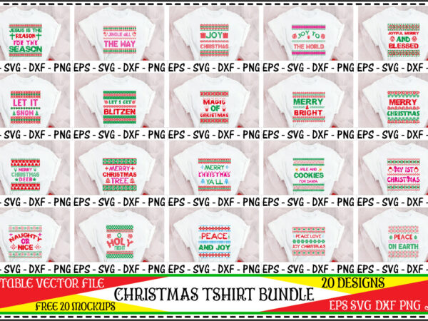 Christmas tshirt bundle