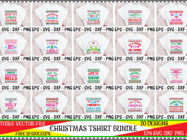 Christmas tshirt bundle