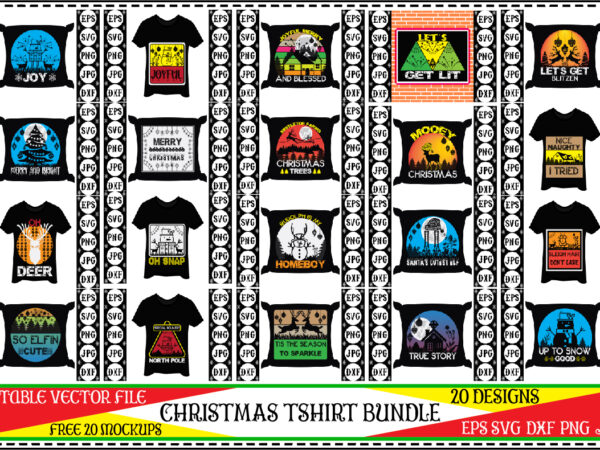 Christmas tshirt bundle