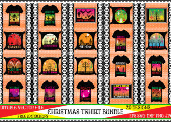Christmas tshirt bundle