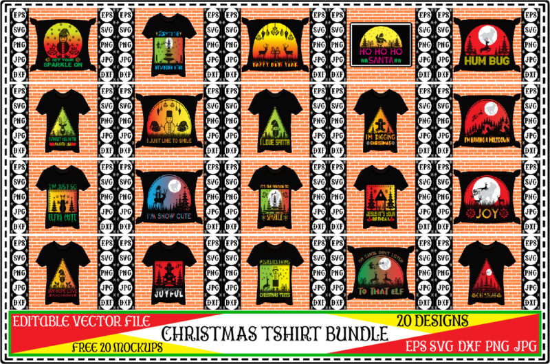 Christmas tshirt bundle