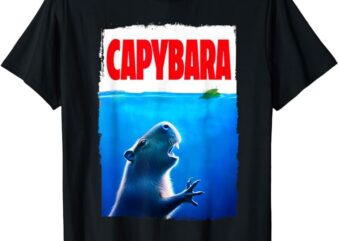 Classic Capybara Paws Lover Animals Outfits Capybaras Kawai T-Shirt