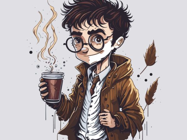 Coffe harry potter t shirt vector file