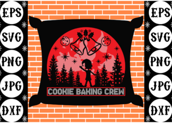 Cookie baking crew t shirt vector file