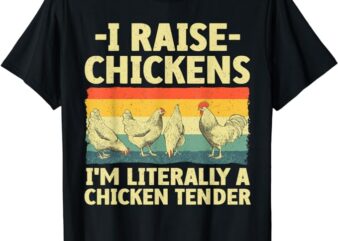 Cool Chicken Tender Art For Men Women Poultry Chicken Farmer T-Shirt