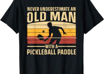 Cool Pickleball Art For Men Women Paddle Pickleball Player T-Shirt