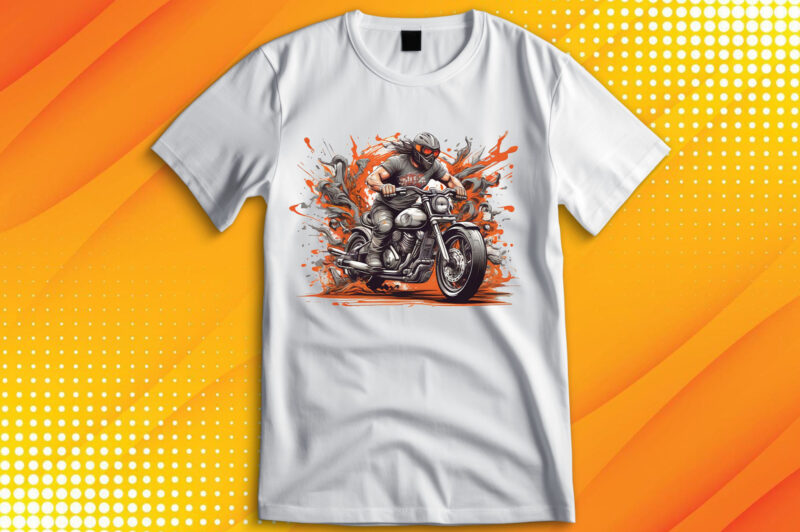 Motorcycle T-shirt Design