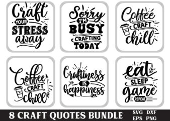 Craft SVG Bundle, Crafting SVG, Crafters Svg, Crafting Shirt Svg, Crafting Quote, Craft Room, Crafting SVG, Cut File For Cricut, Silhouette t shirt vector file