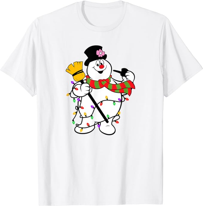 Cute Frosty Snowman Funny Christmas Snowmen Gifts For Family T-Shirt