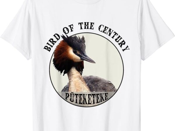 Cute puteketeke new zealand’s bird of the century flower t-shirt