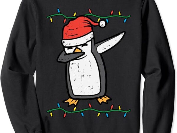 Dabbing penguin dab xmas pjs christmas boys kids youth girls sweatshirt