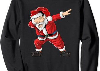 Dabbing Santa Claus Christmas Boys Men Funny Xmas Dab Dance Sweatshirt