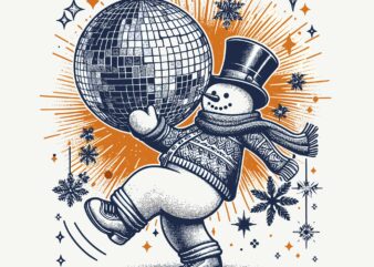 Funny Dancer Snowman On Christmas t shirt graphic design
