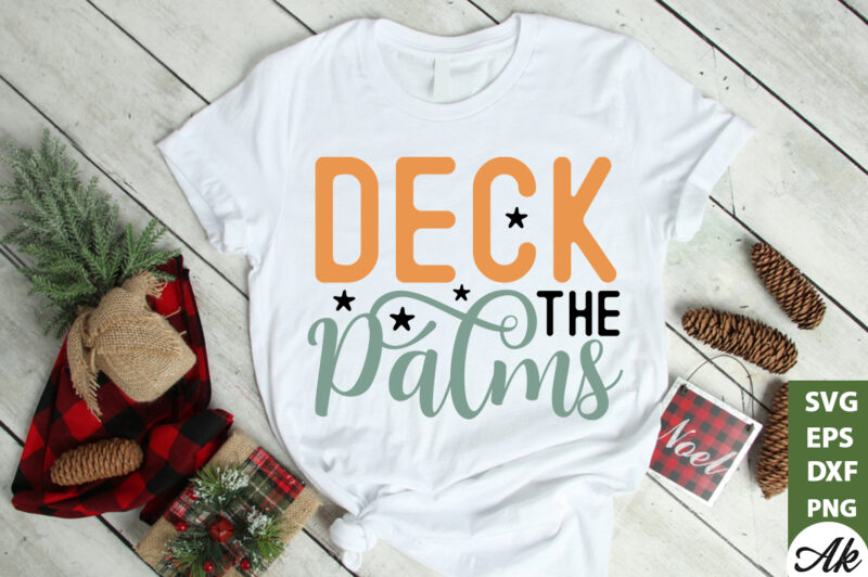 Deck the palms SVG