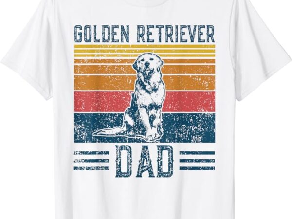 Dog golden dad – vintage golden retriever dad t-shirt