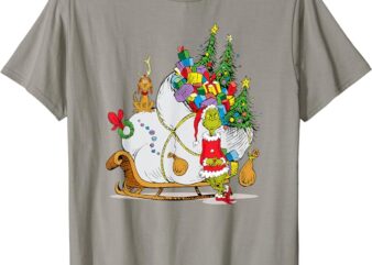 Dr. Seuss Grinch Sleigh T-shirt T-Shirt