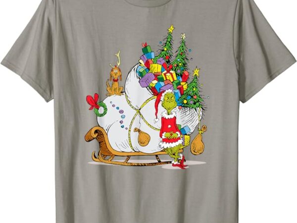 Dr. seuss grinch sleigh t-shirt t-shirt