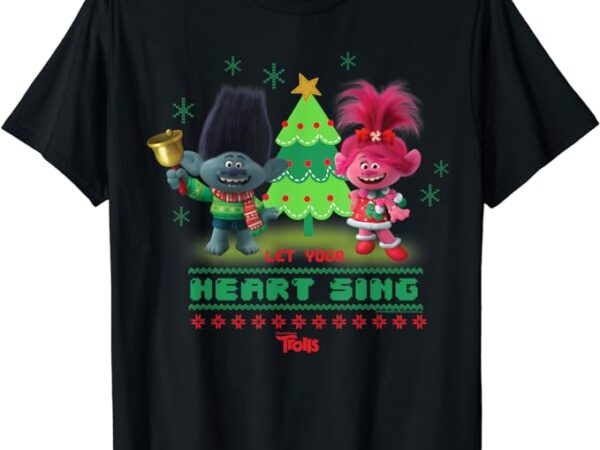 Dreamworks trolls poppy & branch let your heart sing t-shirt